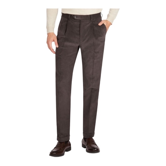 Ralph Lauren Other - LAUREN By RALPH LAUREN Men's Neil Slate Gray Corduroy Pleated Pants NWT (192)